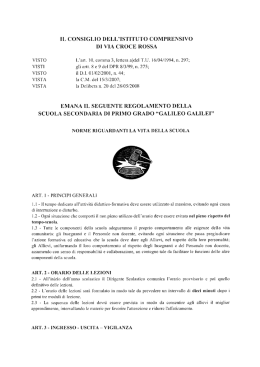 il consiglio dell`istituto comprensivo di via croce rossa