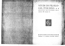 Studi di filologia italiana - Florio