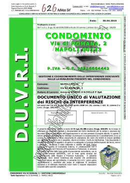 D.U.V.R.I. - PIANI di SICUREZZA