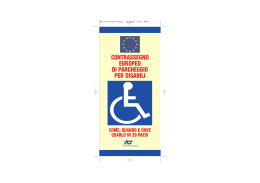 Contrassegno Europeo di parcheggio per disabili