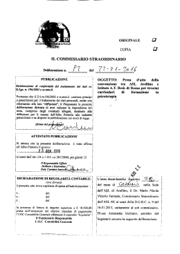 delibere cs n 92 del 22gen2016 presa atto convenzione tra asl av e