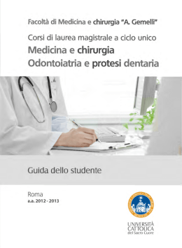 Medicina e chirurgia Odontoiatria e protesi dentaria