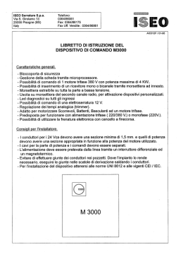 ISEO Serrature Spa Telefono - doc.gibidi.com2015-11