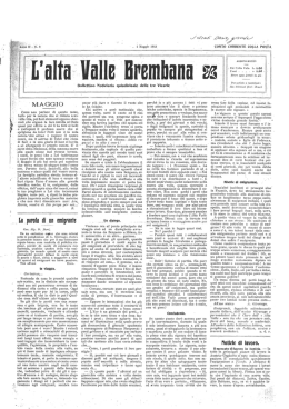 4 Maggio - Valle Brembana