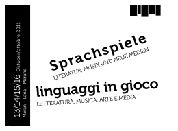 Sprachspiele linguaggi in gioco