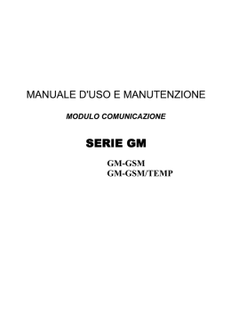 manuale d`uso