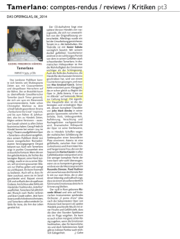 Tamerlano - Max Emanuel Cencic