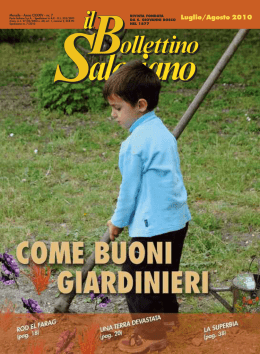 Luglio/Agosto 2010 - Bollettino Salesiano