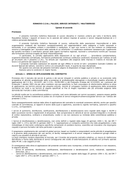 Ipotesi di Accordo rinnovo Contratto Collettivo - CGIL