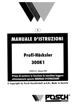 manuale d`istruzioni