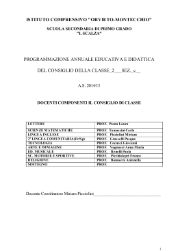 classe 2 c - Istituto Comprensivo Orvieto