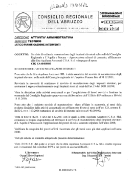 su una - Consiglio regionale dell`Abruzzo