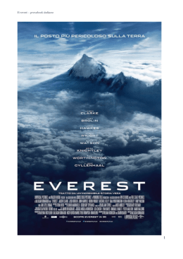 Everest – pressbook italiano