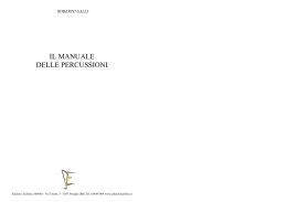 Manuale PERCUSSION.MUS - Edizioni Musicali Eufonia