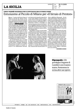 la sicilia - Teatro Ermete Novelli