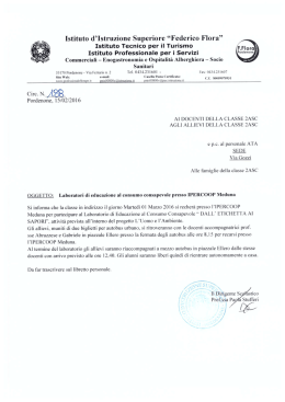 Laboratori di Educazione al Consumo Consapevole