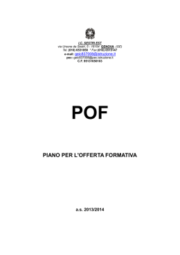 P.O.F. 2013/2014 - nuovo sito