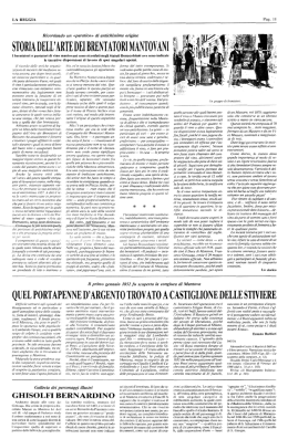 Storia dell`arte dei brentatori mantovani Quel portapenne d`argento