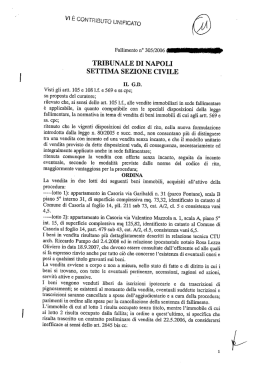 TRIBUNALE DI NAPOLI SETTIMA SEZIONE CIVILE