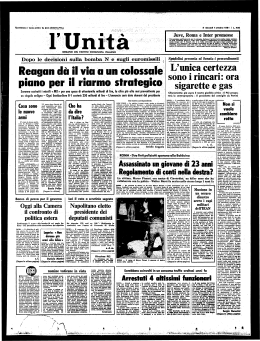 l`Unità», 1 ottobre 1981