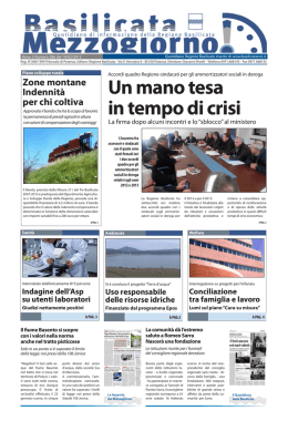 Un mano tesa in tempo di crisi