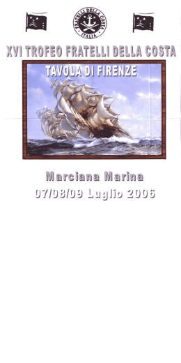 XVI Trofeo-Marciana Marina 7-9 luglio