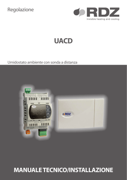 Manuale tecnico Umidostato UA- CD