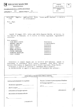 Linee giuda regionali in materia di orientamento