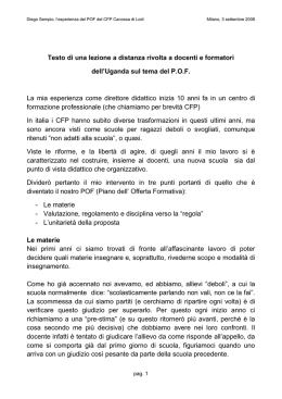 testo per una lezione a distanza con un gruppo di insegnanti di