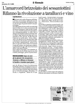 L`amarcord brizzolato dei sessantottini Rifanno la rivoluzione a