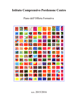Pof 1° Comprensivo 2015-2016 - Istituto Comprensivo Pordenone