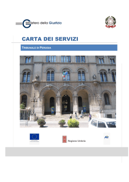 Carta dei Servizi - Corte di Appello di Perugia