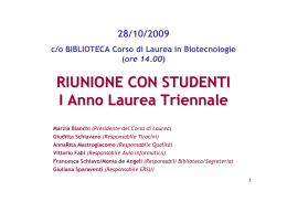 Diapositiva 1 - Università degli Studi di Urbino