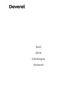 Sevi 2016 Catalogue General