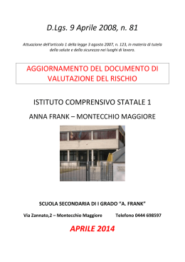 documento - Istituto Comprensivo 1 Montecchio Maggiore