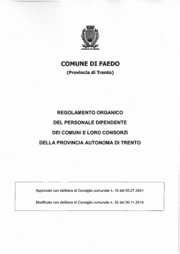 Testo - Comune di Faedo