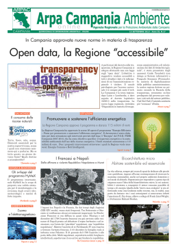 Open data, la Regione “accessibile”