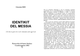 identikit del messia - Parrocchia di Santo Stefano