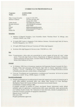 Curriculum - Comune di Ceriale