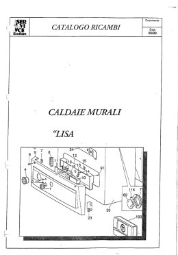 Page 1 CATALOGO RICAMBI CALDAIE MURAL] &ldquo;LI SA Page 2 Cod