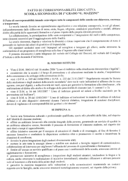 Patto di corresponsabilit&agrave; a.s. 2015-16