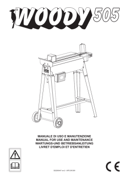 manuale di uso e manutenzione manual for use and maintenance