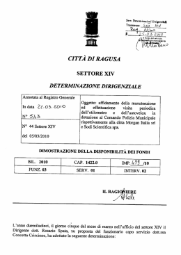 m - Comune di Ragusa