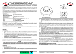 installation and maintenance instructions for model eco2005