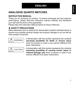 english analogue quartz watches
