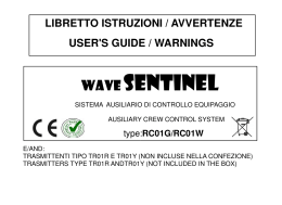 Scarica Manuale in Italiano WaveSentinel RC01W Data