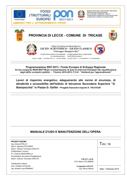 manuale d`uso - Liceo "G. Stampacchia"