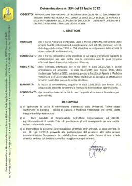 Scarica il documento - Parco Nazionale d`Abruzzo Lazio e Molise