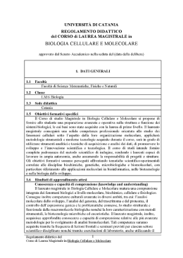Leggi - Dipartimento di Scienze Biologiche, Geologiche e Ambientali