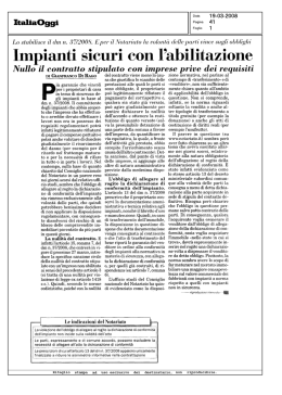 Impianti sicuri con l`abilitazione
